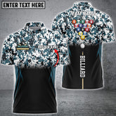 Maxcorners Billiards Sport Camo Personalized Name, Team Name Unisex Shirt ( More Color Options )