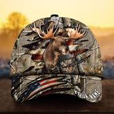 Maxcorners Colorful Premium Loralle Hunting Deer Personalized Hats 3D Multicolored