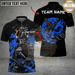 Maxcorners Samurai Skull Demon Darts Multicolor Customized Name, Team Name 3D Shirts