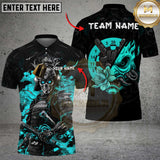 Maxcorners Samurai Skull Demon Darts Multicolor Customized Name, Team Name 3D Shirts