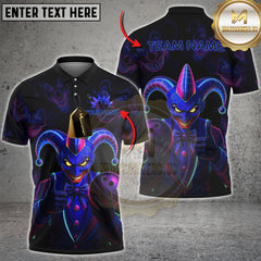 Maxcorners Bowling Jester Strike Multicolor Customized Name, Team Name 3D Shirts