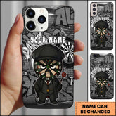 Maxcorners Darts Peaky Blinders Style Gangster Cartoon Personalized Name 3D Phone Case