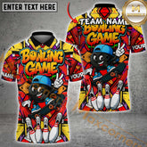 Maxcorners Bowling Skateboarding Shirt Graffiti Street Style Multicolor Options Personalized Name, Team Name 3D Shirt (4 Colors)