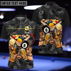 Maxcorners 3D All Over Print Billiard And Beer Personalized Unisex Shirt