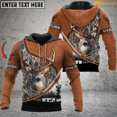Maxcorners Deer Hunting Personalized Name 3D Over Printed Hoodie