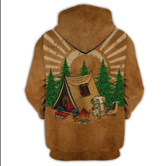 Maxcorners Camping Relax Shirt All Over Print 3D