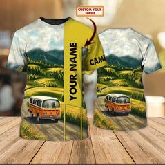 Maxcorners Camping Lovely Personalized Name Shirt All Over Print 3D
