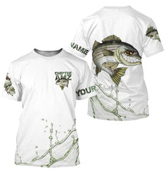 Maxcorners Customize Name Striped Bass Fishing 3D Shirts