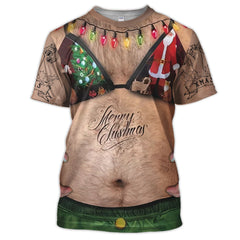 Maxcorners Funny Shirt Cosplay For Golfer, Costume Ugly Hairy Fat Bikini Polos, Crazy Golf Shirt For Men