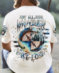 Maxcorners Not All Who Wander Are Lost Compass All Over Print LM2101