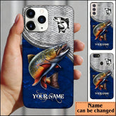 Maxcorners Trout Fishing Blue Personalized Name Phone Case LM1812