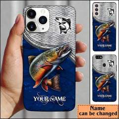 Maxcorners Trout Fishing Blue Personalized Name Phone Case LM1812