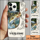 Maxcorners Fish Fishbone Personalized Name Phone Case LM1812