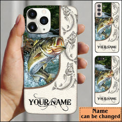 Maxcorners Fish Fishbone Personalized Name Phone Case LM1812