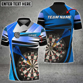 Maxcorners Darts Multicolor Option Customized Name, Team Name 3D Shirt (4 Colors)