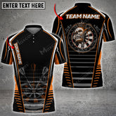 Maxcorners Darts Skull Dartboard Multicolor Option Customized Name, Team Name 3D Shirt (4 Colors)