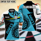 Maxcorners Dartboard Multicolor Option Customized Name, Team Name 3D Shirt (5 Colors)
