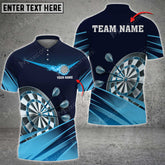 Maxcorners Darts Multicolor Option Customized Name, Team Name 3D Shirt (4 Colors)