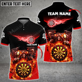Maxcorners Darts Ghost Reaper Dartboard Multicolor Option Customized Name, Team Name 3D Shirt (4 Colors)