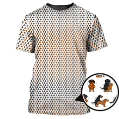 Maxcorners Funny Golf Pattern Shirt, Dachshund Golf Shirt For Golfer, Crazy Golf Shirt For Men