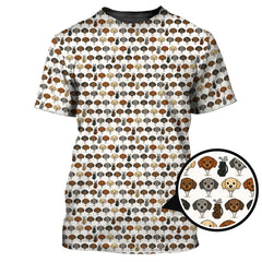 Maxcorners Dachshund Golf Shirt, Funny Pattern Golf Shirt, Crazy Golf Shirt For Pet Lover, Golf Gift For Men