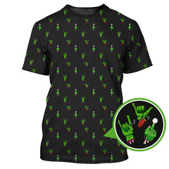 Maxcorners Halloween Golf Shirt, Horror Pattern Golf Shirt, Crazy Golf Shirt For Men