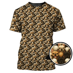 Maxcorners French Bulldog Golf Shirt For Men,Funny Pattern Golf Shirt, Dog Golf Shirt For Golfer