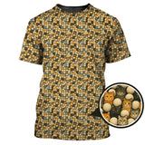 Maxcorners Funny Cat Golf Shirt For Golfer - Cat Pattern Golf Shirt - Golf Gift For Cat Lovers