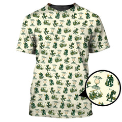 Maxcorners Bigfoot Golf Shirt For Men, Funny Golf Shirts, Pattern Golf Gift For Golfers