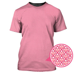 Maxcorners Breast Cancer Golf Shirt, Pink Pattern Golf Shirt, Funny Golf Shirt For Golfer