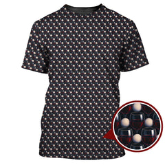 Maxcorners Golf Wine Polos For Golfers, Pattern Golf Shirt, Crazy Golf Shirt For Men