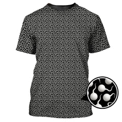 Maxcorners Funny Golf Shirt, Pattern Golf Balls Polos For Men, Crazy Golf Shirts For Golfers