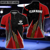 Maxcorners Billiards Pattern Multicolor Options Personalized Name 3D Shirt (4 Colors)