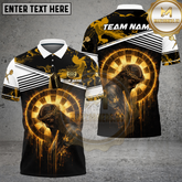 Maxcorners Jesus Dartboard Crown Art Luxury Gold Design Multicolor Options Personalized Name, Team Name 3D Shirt (4 Colors)