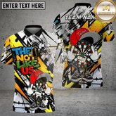 Maxcorners Dartboard Urban Graffiti Character Multicolor Options Personalized Name, Team Name 3D Shirt (4 Colors)