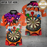 Maxcorners Darts Bullseye Target Classic Design Multicolor Options Personalized Name, Team Name 3D Shirt (4 Colors)