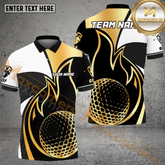 Maxcorners Golf Royal Flame Customized Name, Team Name 3D Shirts (4 Colors)
