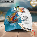 Maxcorners Trout Hunter Fishing Graphic Splash Effect Personalized Name 3D Cap