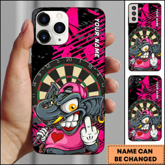 Maxcorners Darts Street Art Monster Character Premium Personalized Name Phone Case