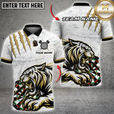 Maxcorners Tiger Darts Claw Strike Design Multicolor Options Personalized Name, Team Name 3D Shirt (4 Colors)