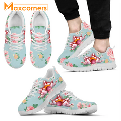 Maxcorners Bowling Rose All Over Printed Sneaker Shoes