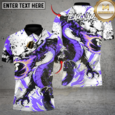 Maxcorners Inferno Dragon Billiard 8-ball Multicolor Customized Name, Team Name 3D Shirt