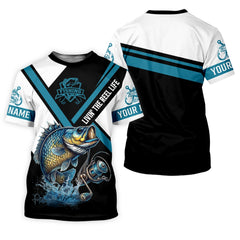 Maxcorners Livin The Reel Life, Funny Fishing Shirt, Men Button Down Shirt, UV Protection Clothing, Bass Fishing