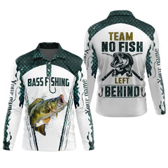 Maxcorners No Fish Left Behind, Team Fishing Shirt, Mens SPF Shirt, Fishing Gifts For Men, Bass Fishing