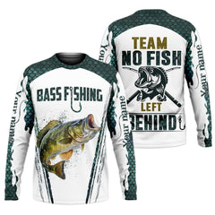 Maxcorners No Fish Left Behind, Team Fishing Shirt, Mens SPF Shirt, Fishing Gifts For Men, Bass Fishing