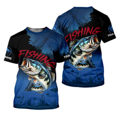 Maxcorners Pro Bass Fisherman, UPF Fishing Shirts, Custom Fishing Shirt, Men Long Sleeve Shirt