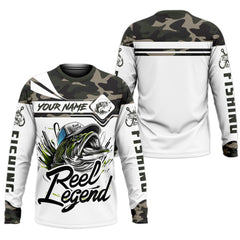 Maxcorners Camo Fishing Shirt, Fish Button Up Shirt, SPF Long Sleeve Shirts, Presents For Fishermen