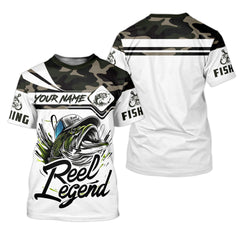 Maxcorners Camo Fishing Shirt, Fish Button Up Shirt, SPF Long Sleeve Shirts, Presents For Fishermen