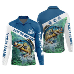 Maxcorners Livin The Reel Life, Fishing UPF Shirts, Men Jersey, Best Fishing Gifts, Men Long Sleeve Shirt