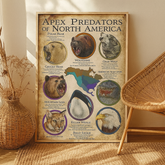 Maxcorners Animals USA Hunting Framed Canvas LM2611